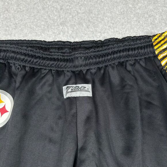 VTG Zubaz Pittsburgh Steelers Track Pants L Tiger Print Side‎ Panels Pockets 90s - Picture 7 of 13